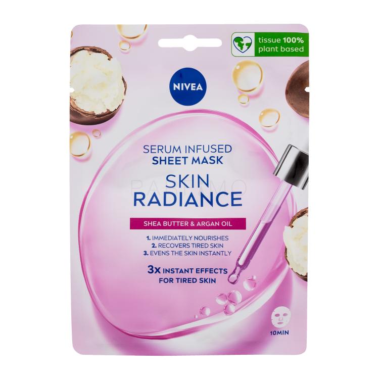 Nivea Skin Radiance Serum Infused Sheet Mask Maska za obraz za ženske 1 kos