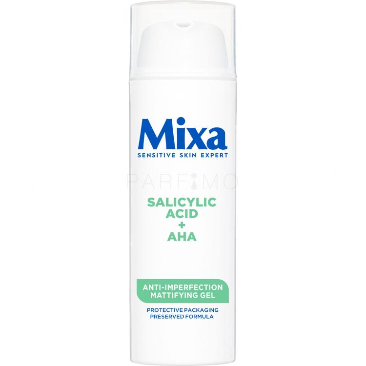 Mixa Salicylic Acid + AHA Anti-Imperfection Mattifying Gel Gel za obraz za ženske 50 ml