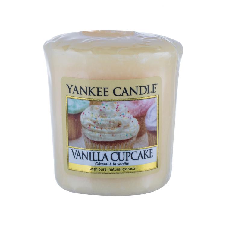 Yankee Candle Vanilla Cupcake Dišeča svečka 49 g spremenjena barva