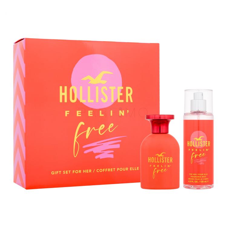 Hollister Feelin&#039; Free Darilni set parfumska voda 50 ml + meglica za telo 125 ml