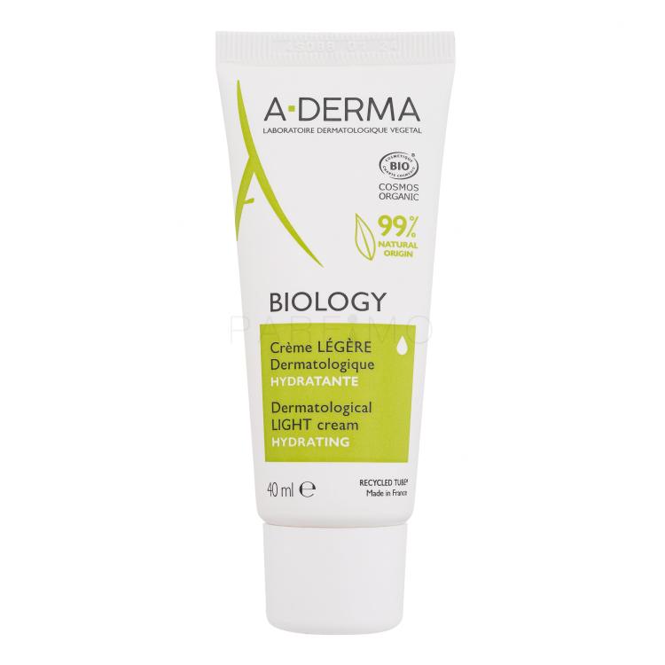 A-Derma Biology Dermatological Light Cream Dnevna krema za obraz za ženske 40 ml