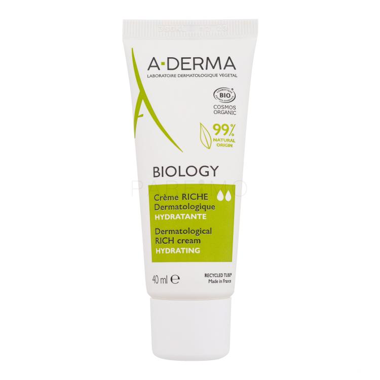 A-Derma Biology Dermatological Rich Cream Dnevna krema za obraz za ženske 40 ml