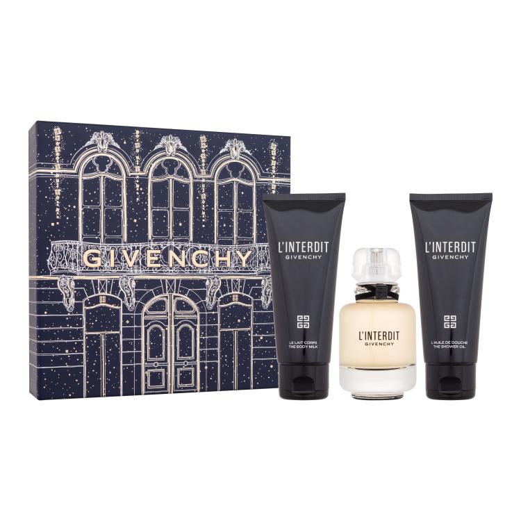 Givenchy L&#039;Interdit Darilni set parfumska voda 50 ml + losjon za telo 75 ml + oljni gel za prhanje 75 ml