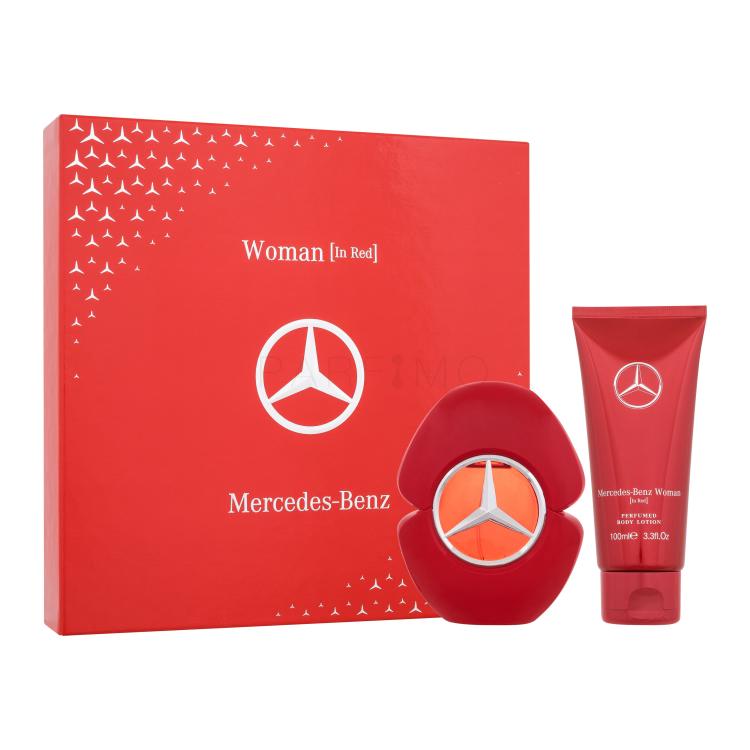 Mercedes-Benz Woman In Red Darilni set parfumska voda 90 ml + losjon za telo 100 ml