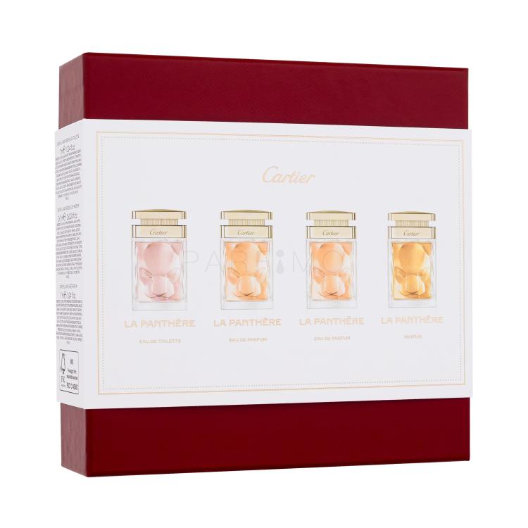 Cartier La Panthère Darilni set parfumska voda 2 x 7 ml + parfum 7 ml + toaletna voda 7 ml