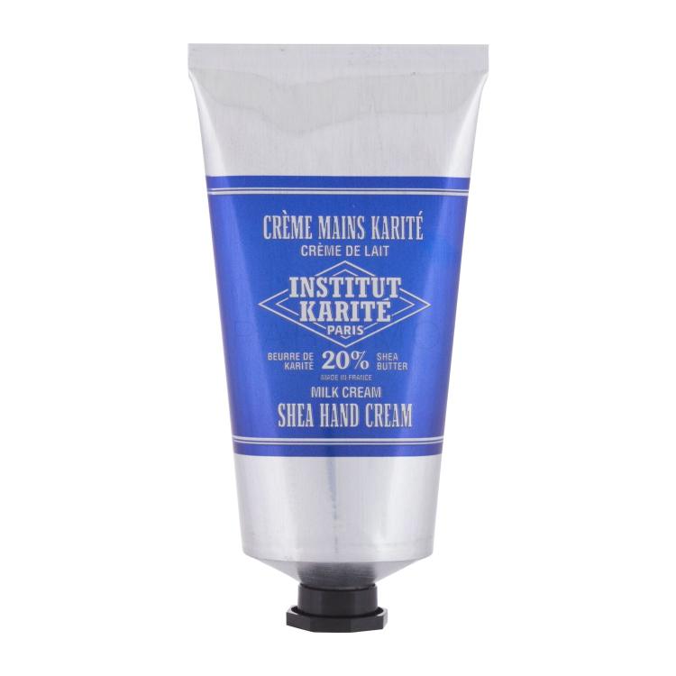 Institut Karité Shea Hand Cream Milk Cream Krema za roke za ženske 75 ml poškodovana škatla