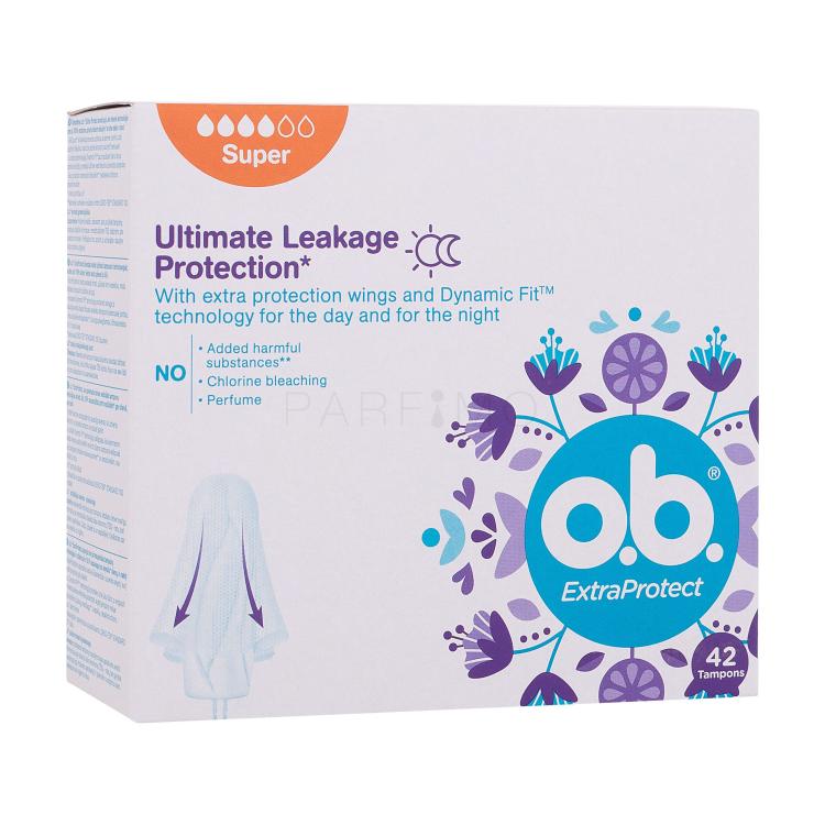 o.b. ExtraProtect Super Tampon za ženske Set poškodovana škatla