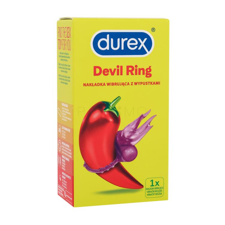 Durex Devil Ring Erekcijski obroček za moške 1 kos poškodovana škatla