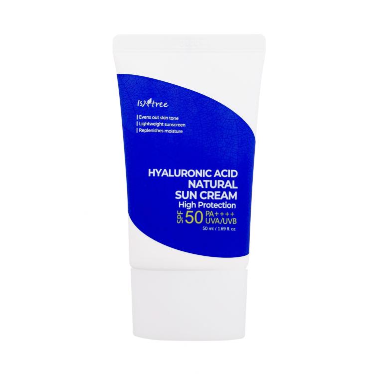 Isntree Hyaluronic Acid Natural Sun Cream SPF50+ Zaščita pred soncem za obraz za ženske 50 ml