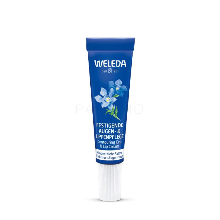 Weleda Blue Gentian &amp; Edelweiss Contouring Eye &amp; Lip Cream Krema za okoli oči za ženske 10 ml