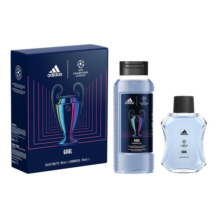 Adidas UEFA Champions League Goal Darilni set toaletna voda 100 ml + gel za prhanje 250 ml