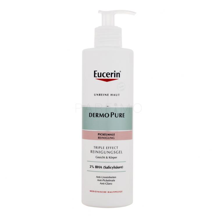 Eucerin DermoPure Triple Effect Cleansing Gel Čistilni gel za ženske 400 ml