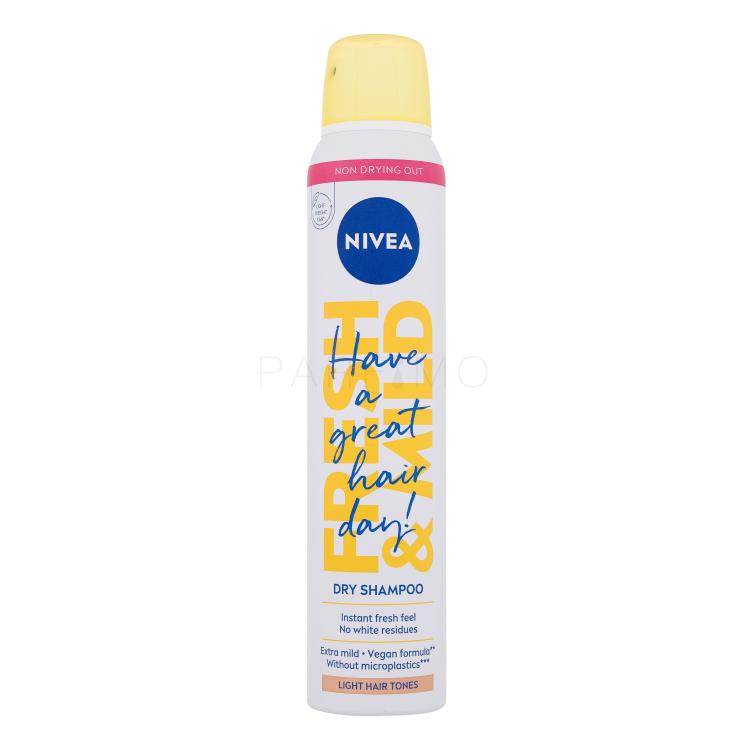 Nivea Fresh &amp; Mild Light Hair Tones Dry Shampoo Suhi šampon za ženske 200 ml