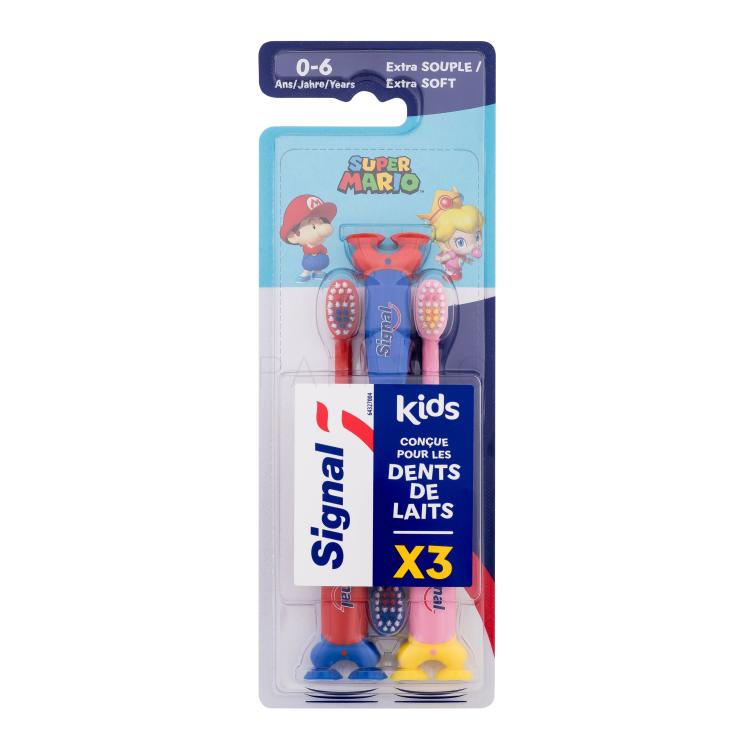 Signal Kids Super Mario Extra Soft Toothbrush Zobna ščetka za otroke Set