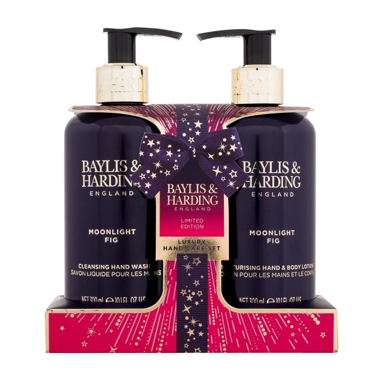 Baylis &amp; Harding Moonlight Fig Luxury Hand Care Set Darilni set tekoče milo 300 ml + losjon za telo 300 ml