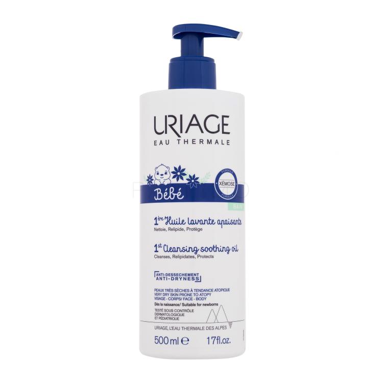 Uriage Bébé 1st Cleansing Soothing Oil Oljni gel za prhanje za otroke 500 ml