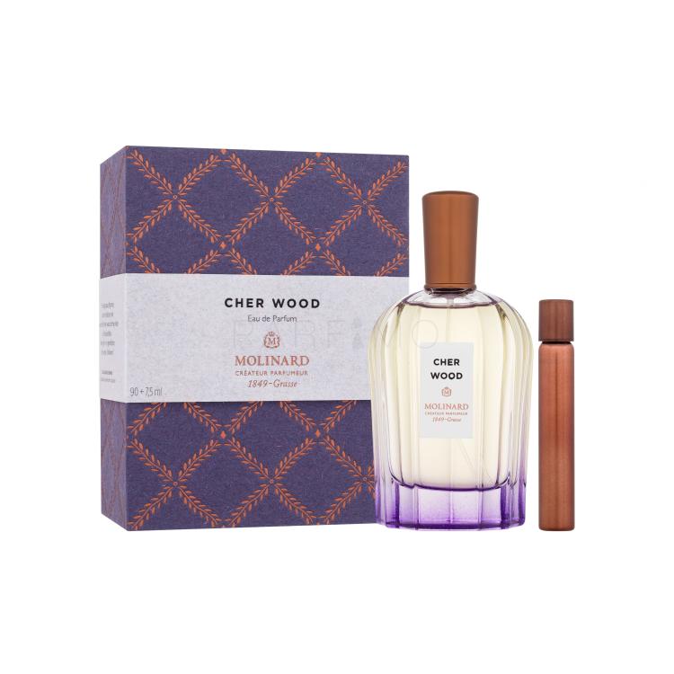 Molinard La Collection Privée Cher Wood Darilni set parfumska voda 90 ml + deodorant roll-on 7,5 ml