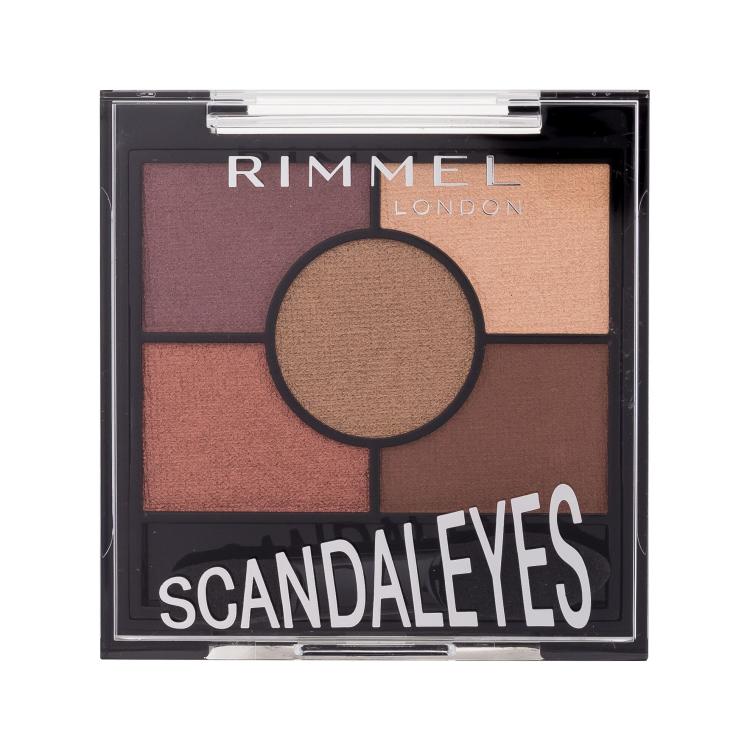 Rimmel London Scandaleyes 5 Pan Eyeshadow Palette Senčilo za oči za ženske 3,8 g Odtenek 005 Sunset Bronze