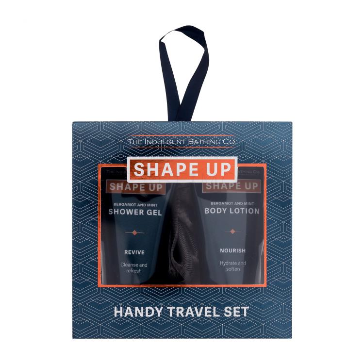 Xpel Shape Up Handy Travel Set Darilni set gel za prhanje Bergamot &amp; Mint 50 ml + losjon za telo Bergamot &amp; Mint 50 ml + gobica za prhanje