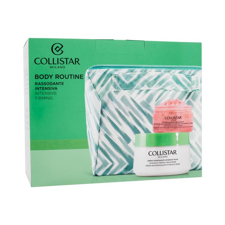 Collistar Special Perfect Body Routine Darilni set piling za telo Firming Talasso-Scrub 150 g + krema za telo Intensive Firming Cream Plus 400 ml + kozmetična torbica