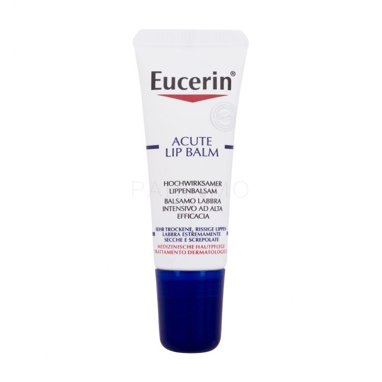 Eucerin UreaRepair Plus Acute Lip Balm Balzam za ustnice za ženske 10 ml poškodovana škatla