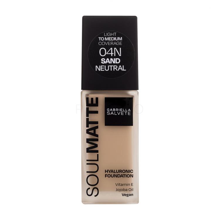 Gabriella Salvete Soulmatte Hyaluronic Foundation Puder za ženske 30 ml Odtenek 04N Sand Neutral