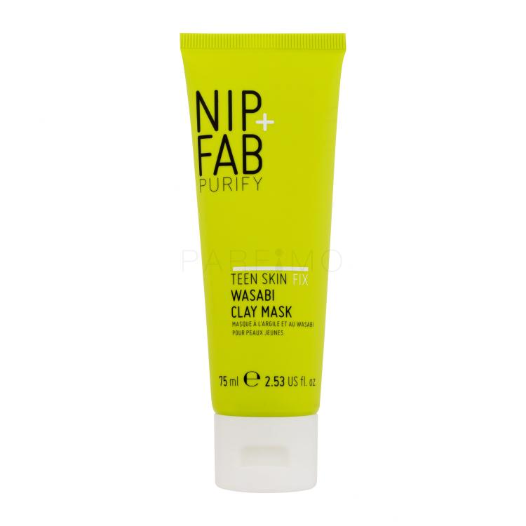 NIP+FAB Purify Teen Skin Fix Wasabi Clay Mask Maska za obraz za ženske 75 ml