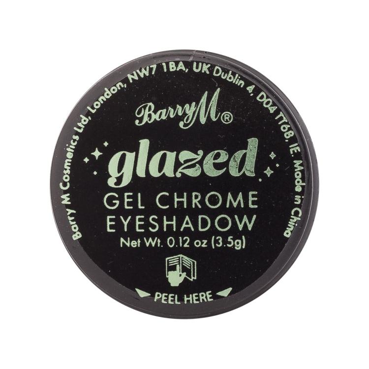 Barry M Glazed Gel Chrome Eyeshadow Senčilo za oči za ženske 3,5 g Odtenek So Charming