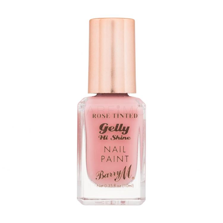 Barry M Gelly Hi Shine Rose Tinted Nail Paint Lak za nohte za ženske 10 ml Odtenek Eden Rose