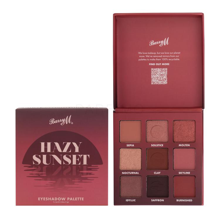 Barry M Hazy Sunset Eyeshadow Palette Senčilo za oči za ženske 10,8 g