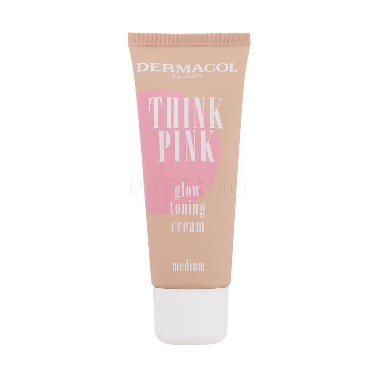 Dermacol Think Pink Glow Toning Cream BB krema za ženske 30 ml Odtenek 2 Medium