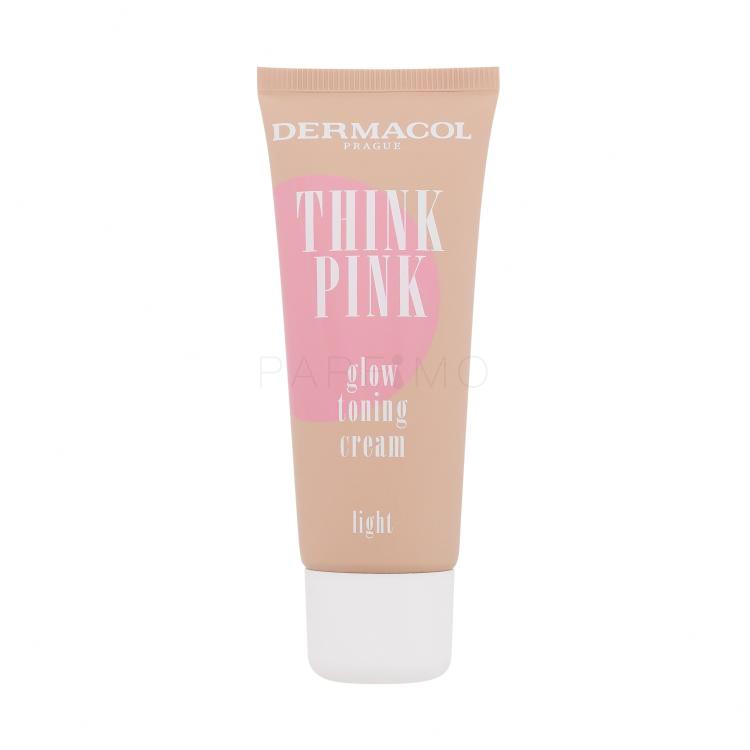 Dermacol Think Pink Glow Toning Cream BB krema za ženske 30 ml Odtenek 1 Light