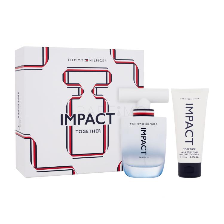 Tommy Hilfiger Impact Together Darilni set toaletna voda 100 ml + gel za prhanje 100 ml