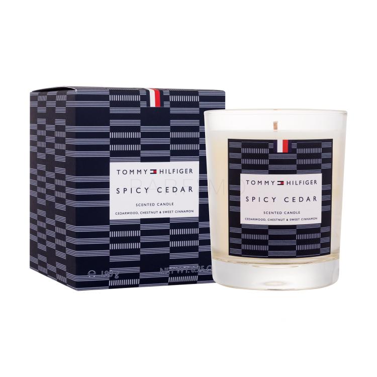 Tommy Hilfiger Scented Candle Spicy Cedar Dišeča svečka 180 g