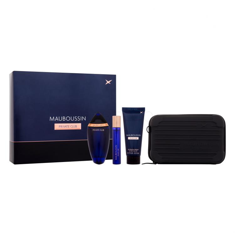 Mauboussin Private Club Darilni set parfumska voda 100 ml + parfumska voda 20 ml + gel za prhanje 75 ml + torbica za čez ramo