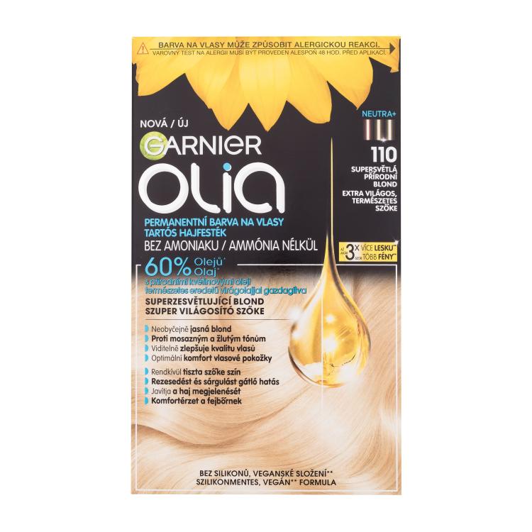 Garnier Olia Barva za lase za ženske 60 g Odtenek 110 Super Light Natural Blonde poškodovana škatla