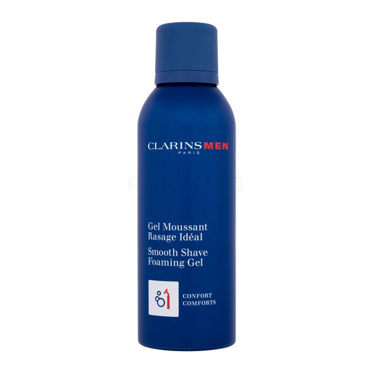 Clarins Men Smooth Shave Foaming Gel Gel za britje za moške 150 ml poškodovana škatla