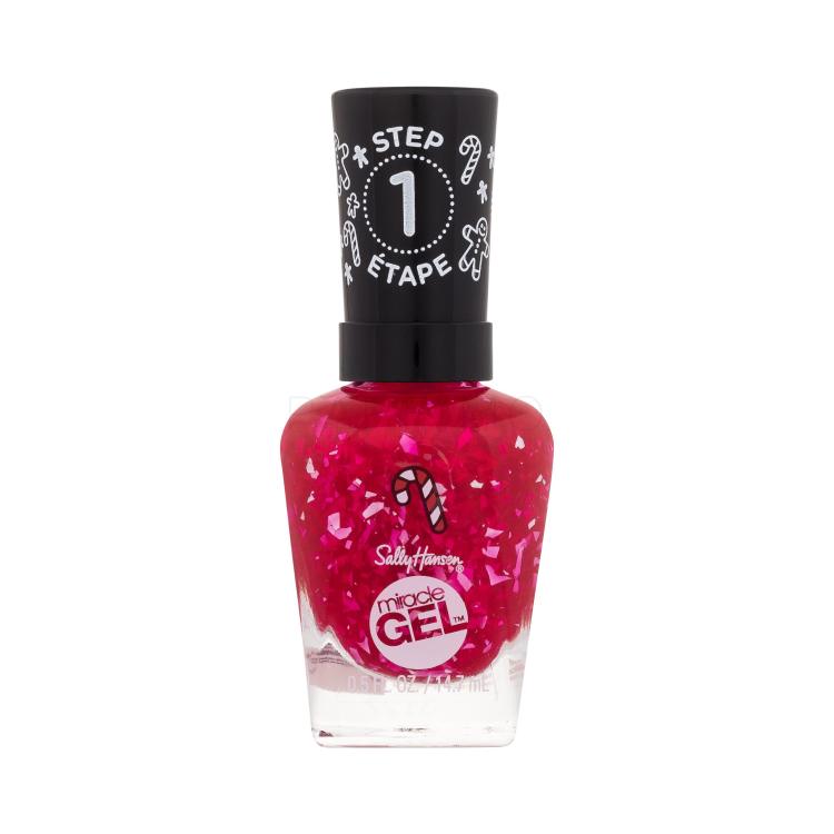 Sally Hansen Miracle Gel Gingerbread Kisses Collection Lak za nohte za ženske 14,7 ml Odtenek 912 Peppermint To Be