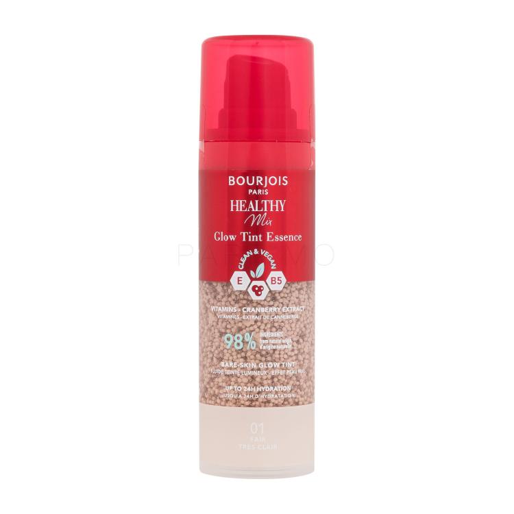 BOURJOIS Paris Healthy Mix Clean &amp; Vegan Glow Tint Essence Puder za ženske 30 ml Odtenek 01 Fair