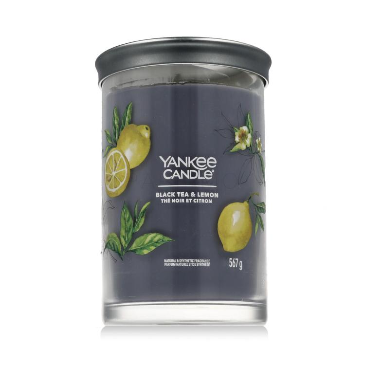 Yankee Candle Signature Black Tea &amp; Lemon Tumbler Dišeča svečka 567 g