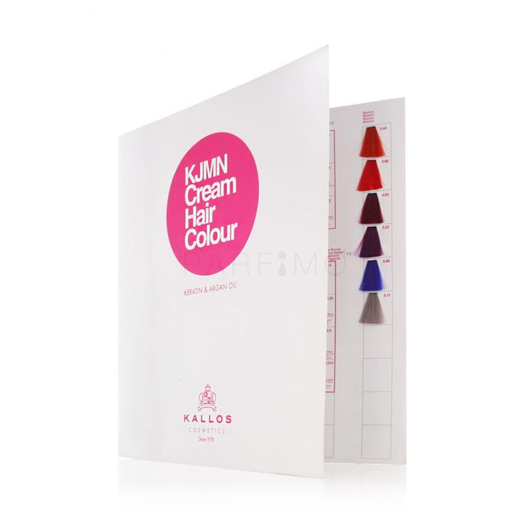 Kallos Cosmetics KJMN Cream Hair Colour Keratin &amp; Argan Oil Sampler Barva za lase za ženske 1 kos