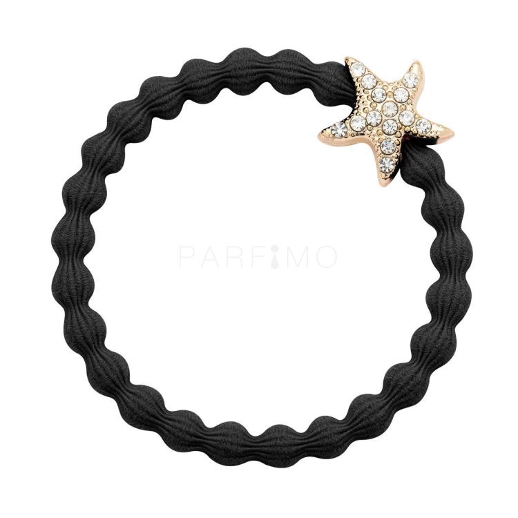 By Eloise London Bling Charms Starfish Elastika za lase za ženske 1 kos Odtenek černá