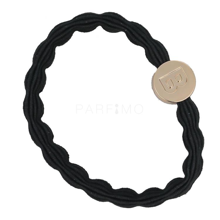 By Eloise London Letter Charms Gold Elastika za lase 1 kos Odtenek B Black