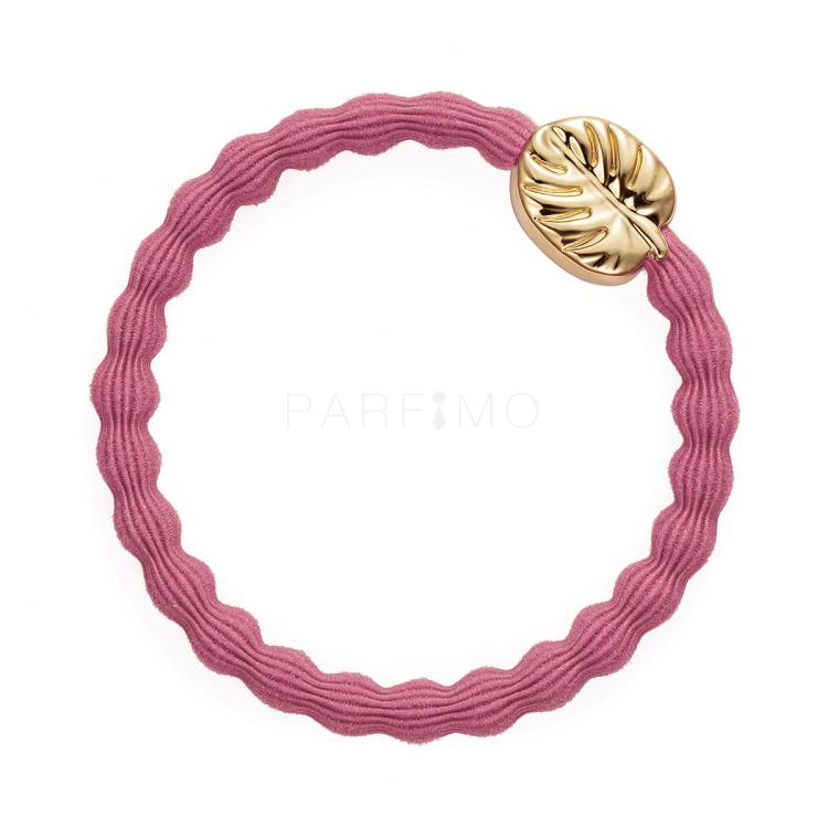 By Eloise London Gold Palm Leaf Elastika za lase za ženske 1 kos Odtenek Neon Peach