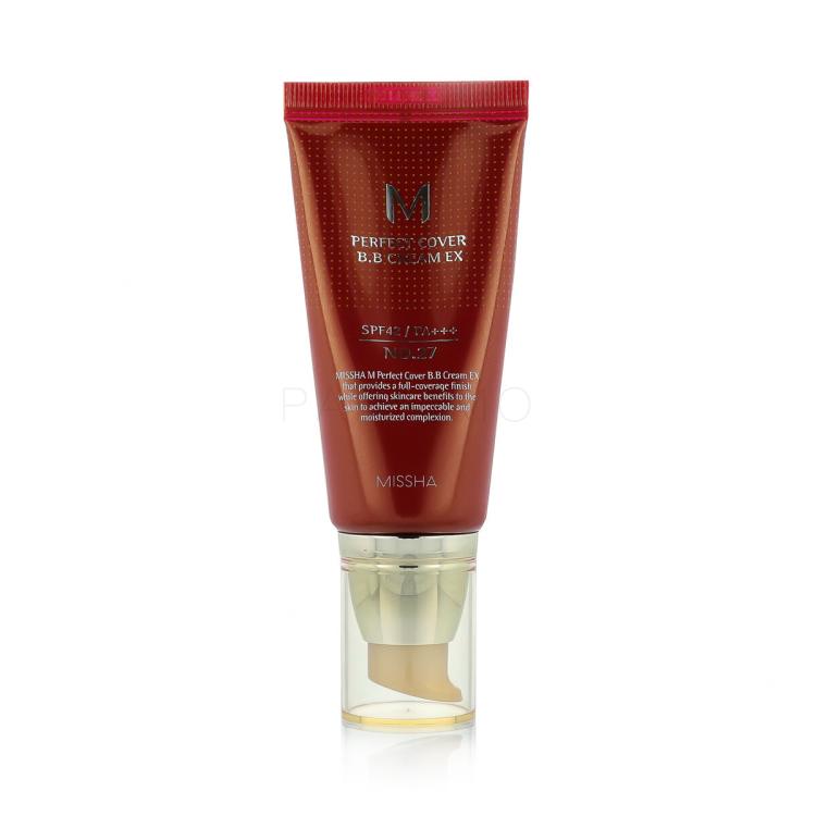 Missha M Perfect Cover BB Cream EX SPF42 BB krema za ženske 50 ml Odtenek No.27 Honey Beige
