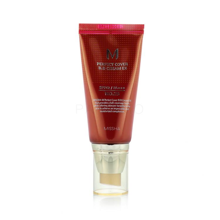 Missha M Perfect Cover BB Cream EX SPF42 BB krema za ženske 50 ml Odtenek No.25 Warm Beige