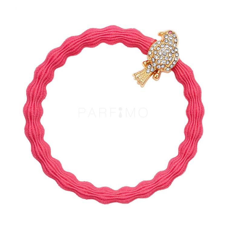 By Eloise London Bling Charms Gold Diamanté Bird Elastika za lase za ženske 1 kos Odtenek Neon Peach