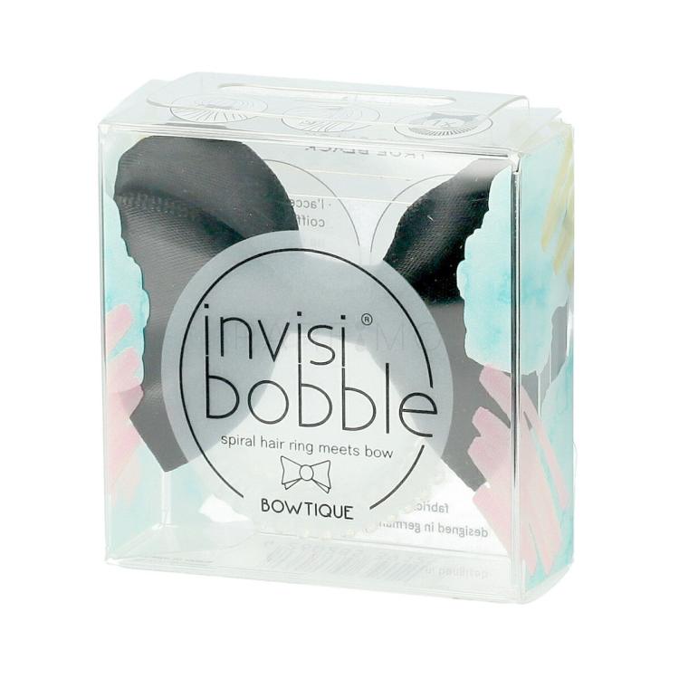 Invisibobble Bowtique Spiral Hair Ring Elastika za lase za ženske 1 kos Odtenek True Black