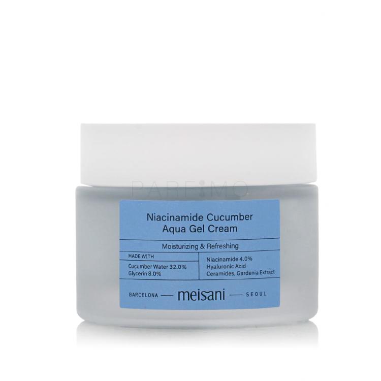 Meisani Niacinamide Cucumber Aqua Gel Cream Dnevna krema za obraz 50 ml