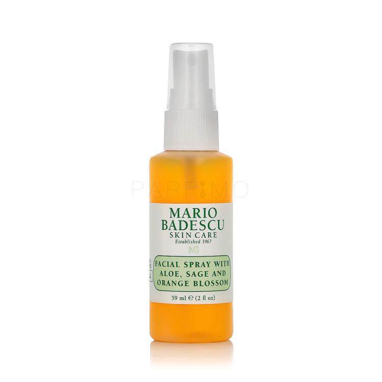 Mario Badescu Facial Spray Aloe, Sage and Orange Blossom Losjon in sprej za obraz 59 ml